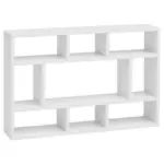 Möbelix Wandregal B: 75 Cm Weiß Lackiert 9 Fächer