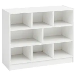 Regal Mit 8 F&auml;chern B: 80 Cm Wei&szlig;