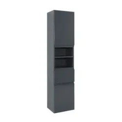 Hochschrank Mit Soft-close Cardiff 40cm, Graphit Dekor