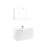 Möbelix Badmöbel-set 3-tlg. Inkl. Led Cardiff B: 100 Cm, Weiß