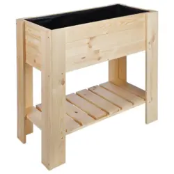 Hochbeet Kiefer mit Ablagefläche 86,8x40x80 cm