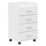 Möbelix Rollcontainer Weiß Bxhxt: 40x70,5x33 Cm