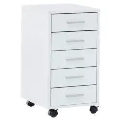 Rollcontainer Wei&szlig; Lisa Bht 33x63x38 Cm