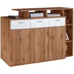 Möbelix Kommode B 150cm Tom, San Remo Eiche Dekor/weiß