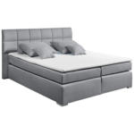 Möbelix Boxspringbett mit Topper 160x200cm Ravello, Grau