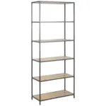 Möbelix Regal Seaford B 77cm, Schwarz/eiche Dekor