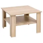 M&ouml;belix Couchtisch mit Ablagefl&auml;che Quadratisch, Eiche Dekor