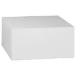 Möbelix Couchtisch Quadratisch Monobloc, Weiß