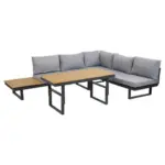 Möbelix Loungegarnitur 3-tlg San Jose Aus Metall Mit Kissen