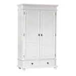 Möbelix Drehtürenschrank Massiv Mit Laden 116cm Danz, Weiß