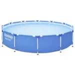 Möbelix Aufstellpool Rund Steel Pro mit Reparaturset D: 366 cm