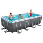 Möbelix Aufstellpool Eckig Power Steel + Leiter L: 488 Cm