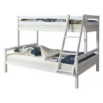 Möbelix Etagenbett Maxim Weiß Buche Massiv 140 Cm M. Leiter