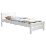 Möbelix Massivholzbett 100x200 Bora, Weiß