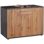 Möbelix Kommode B 132cm Fontana, Beton Optik/wotan Eiche Dekor