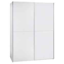 Schwebetürenschrank 170cm Starter, Schachbrettweiß