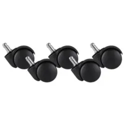Drehstuhlrolle Ø 5 cm 5er-Set