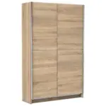 Möbelix Schwebetürenschrank 125 Cm Slim, Sonoma Eiche Dekor