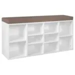 Möbelix Garderobenbank Laura B: 103,5 Cm 10 Fächer Weiß