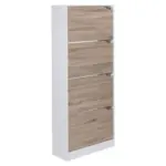 Möbelix Schuhkipper 4 Klappen 24 Paar Eiche Dekor/weiß B: 60 Cm