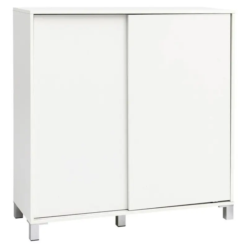 Schuhschrank Weiß 2 Schiebetüren B: 100 Cm