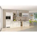 Möbelix Küchenzeile Mailand M. Geräten 340 Cm Weiß Modern