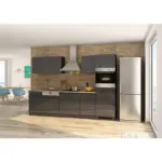 Möbelix Küchenzeile Mailand M. Geräten 300 Cm Anthrazit Elegant