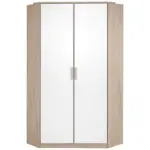 Möbelix Eckschrank 95 Cm Cariba, Weiß/eiche Dekor