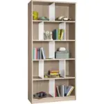 Möbelix Regal Cariba 90 cm Eiche Dekor/Weiß