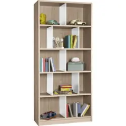 Regal Cariba 90 cm Eiche Dekor/Weiß