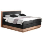 Möbelix Boxspringbett Moneta 200x200cm Schwarz