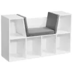 Möbelix Regal Stehend B: 101,5 Cm Weiß/grau