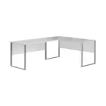 Möbelix Eckschreibtisch B 223cm H 77cm Office Lux, Lichtgrau