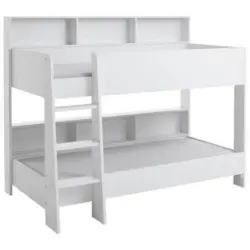Etagenbett Sway Weiß Mit Leiter + Regale