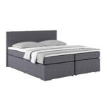 Möbelix Boxspringbett Mit Topper 180x200cm Nero, Dunkelgrau