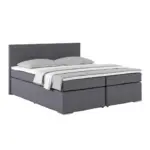 M&ouml;belix Boxspringbett Mit Topper 180x200cm Nero, Dunkelgrau