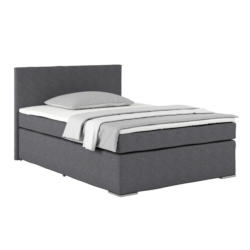 Boxspringbett Mit Topper 140x200 Cm Nero, Grau