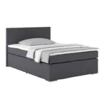 M&ouml;belix Boxspringbett Mit Topper 140x200cm Nero, Anthrazit
