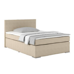 Boxspringbett Mit Topper 140x200cm Nero, Creme