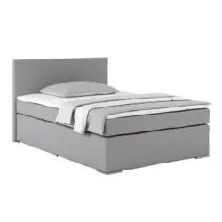 Boxspringbett Mit Topper 140x200cm Nero, Greige