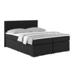 Möbelix Boxspringbett Mit Topper 160x200 Nero, Schwarz