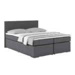 Möbelix Boxspringbett mit Topper 160x200cm Nero, Grau