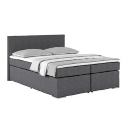 Boxspringbett Mit Topper 160x200cm Nero, Grau