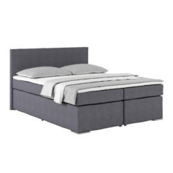 Boxspringbett Mit Topper 160x200cm Nero, Dunkelgrau