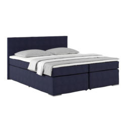 Boxspringbett Mit Topper 180x200cm Nero, Blau