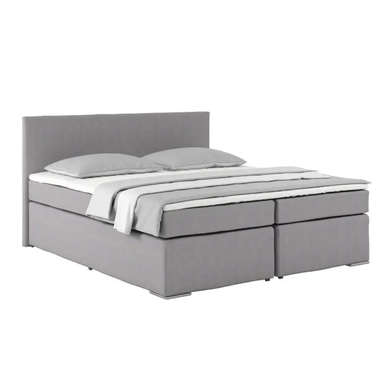 Boxspringbett Mit Topper 180x200cm Nero Greige