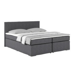 Boxspringbett Mit Topper 180x200cm Nero, Grau