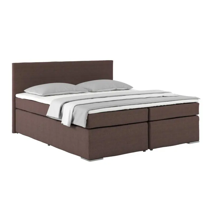Boxspringbett Mit Topper 180x200 Cm Nero Braun