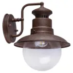Möbelix Außenleuchte 3272r 60 Watt Stahl/Glas, Wandmontage