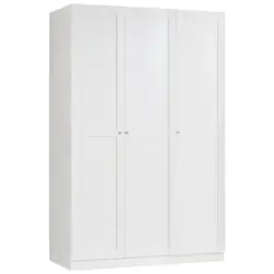 Drehtürenschrank 136,7cm Unit, Weiß